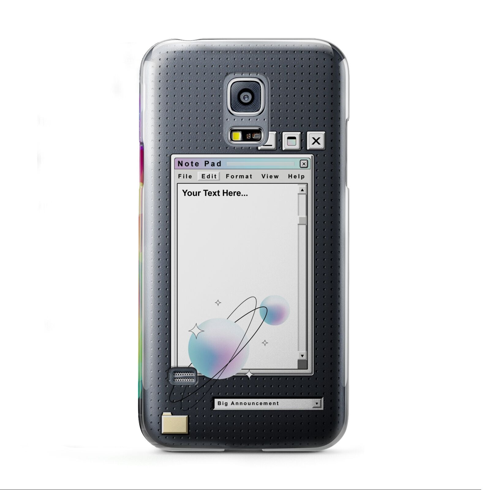 Retro Note Pad Samsung Galaxy S5 Mini Case