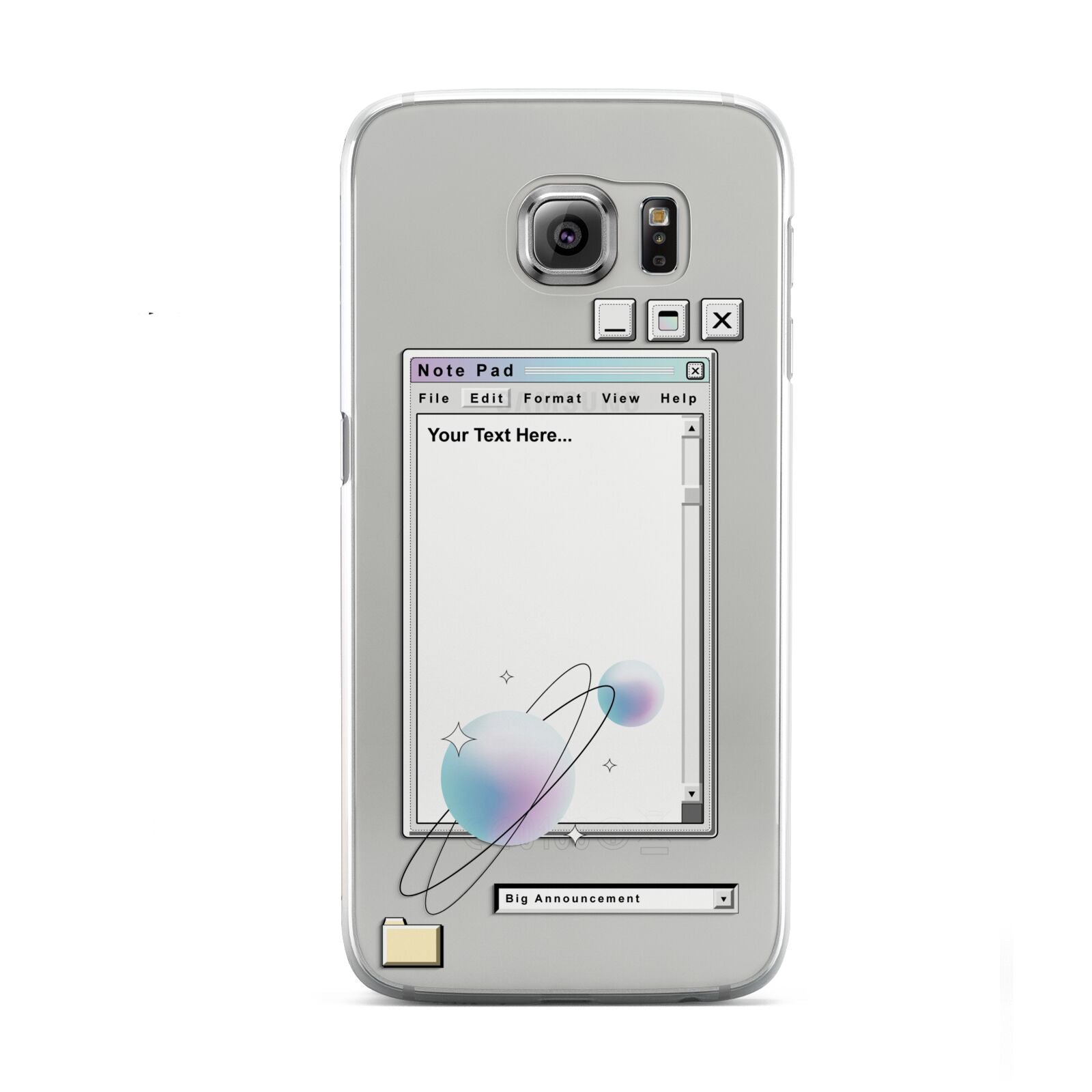 Retro Note Pad Samsung Galaxy S6 Case