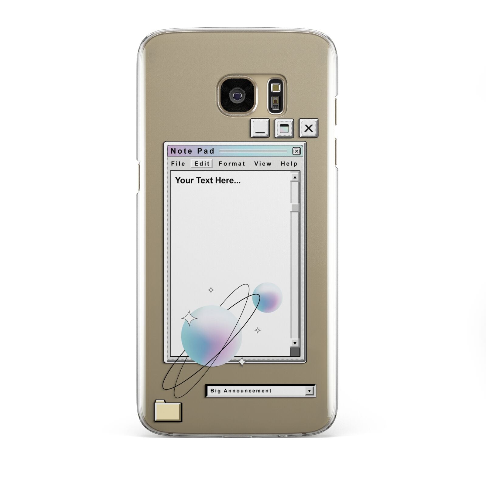 Retro Note Pad Samsung Galaxy S7 Edge Case