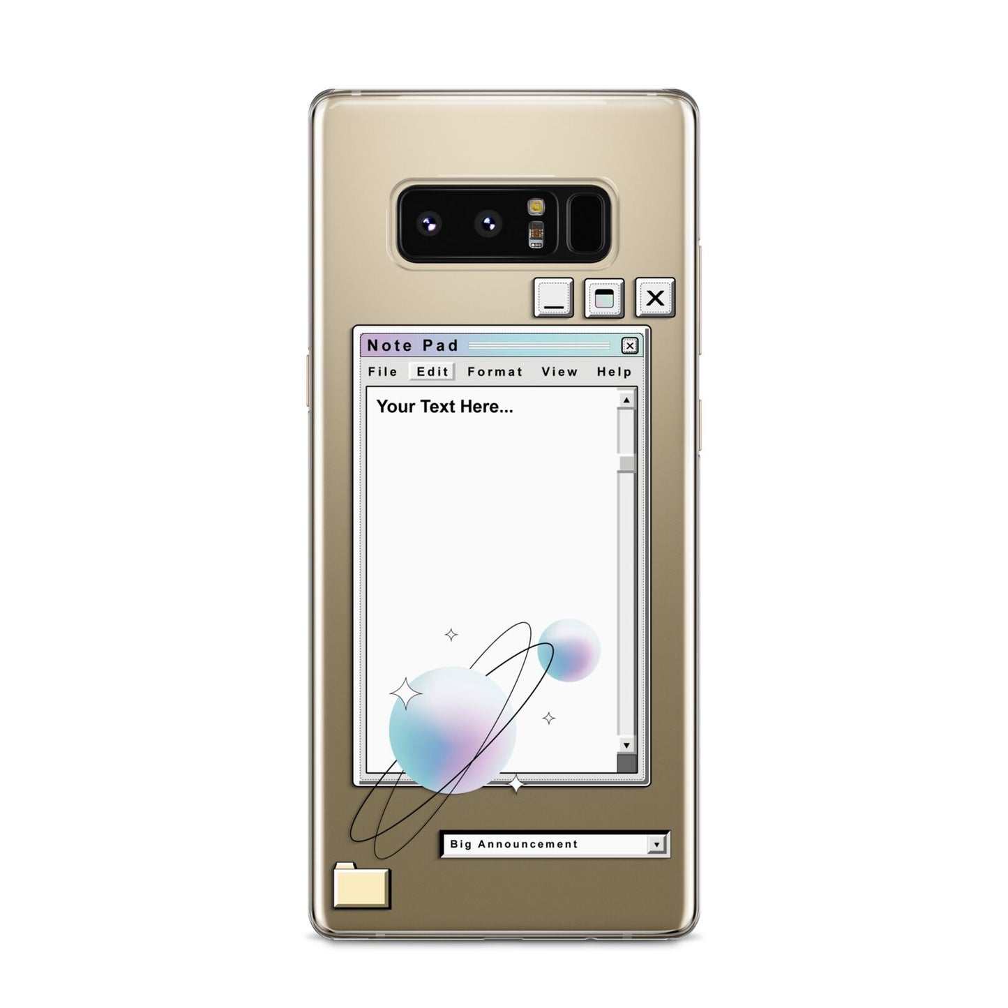 Retro Note Pad Samsung Galaxy S8 Case