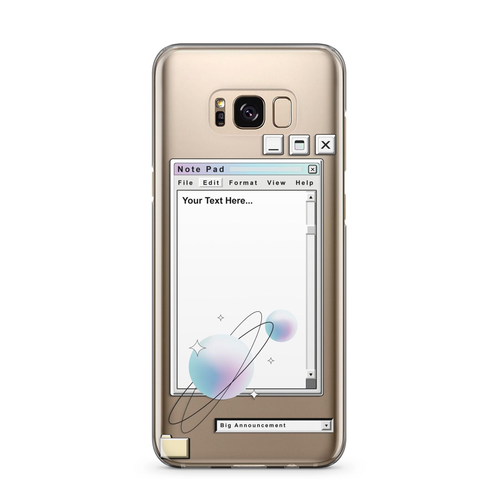 Retro Note Pad Samsung Galaxy S8 Plus Case