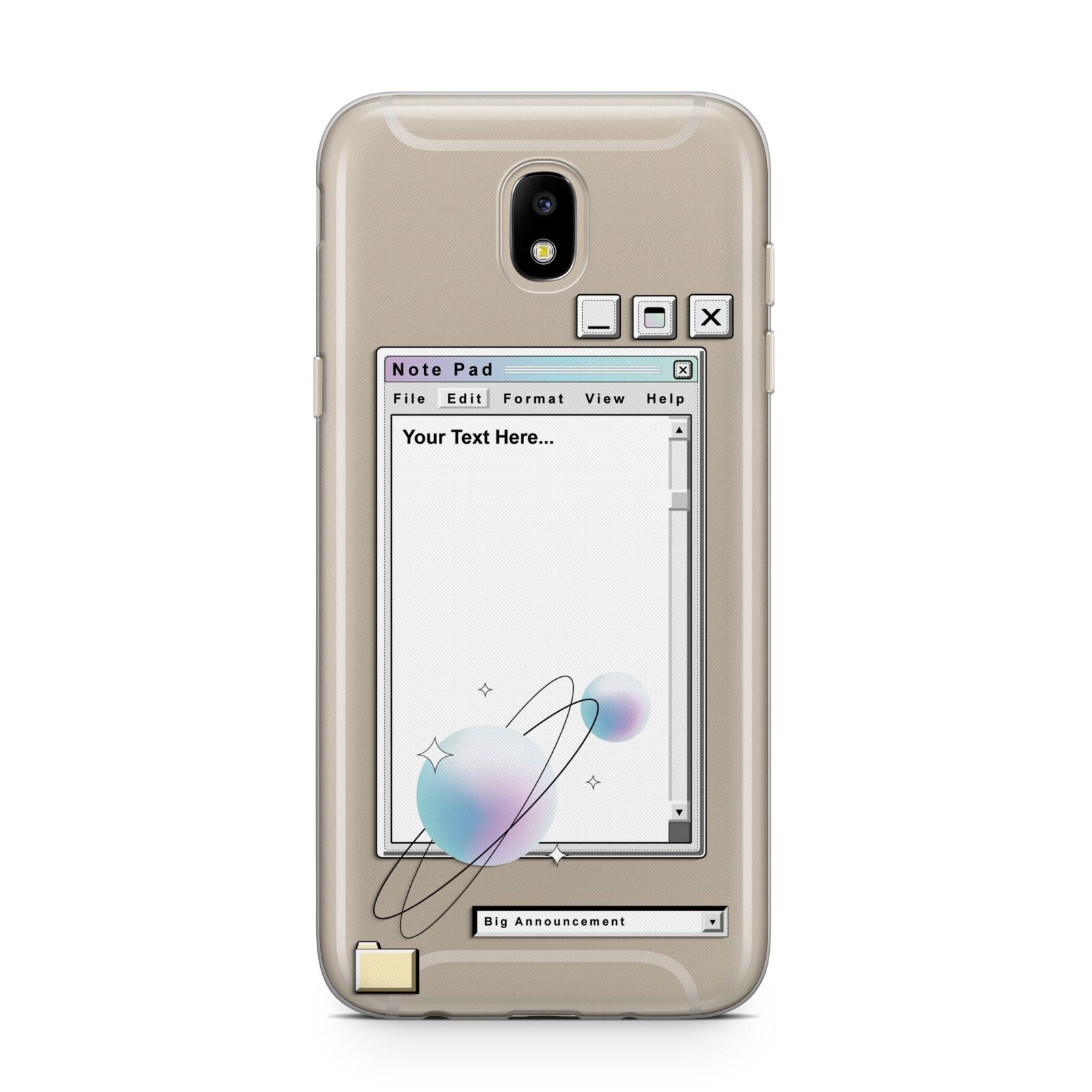 Retro Note Pad Samsung J5 2017 Case