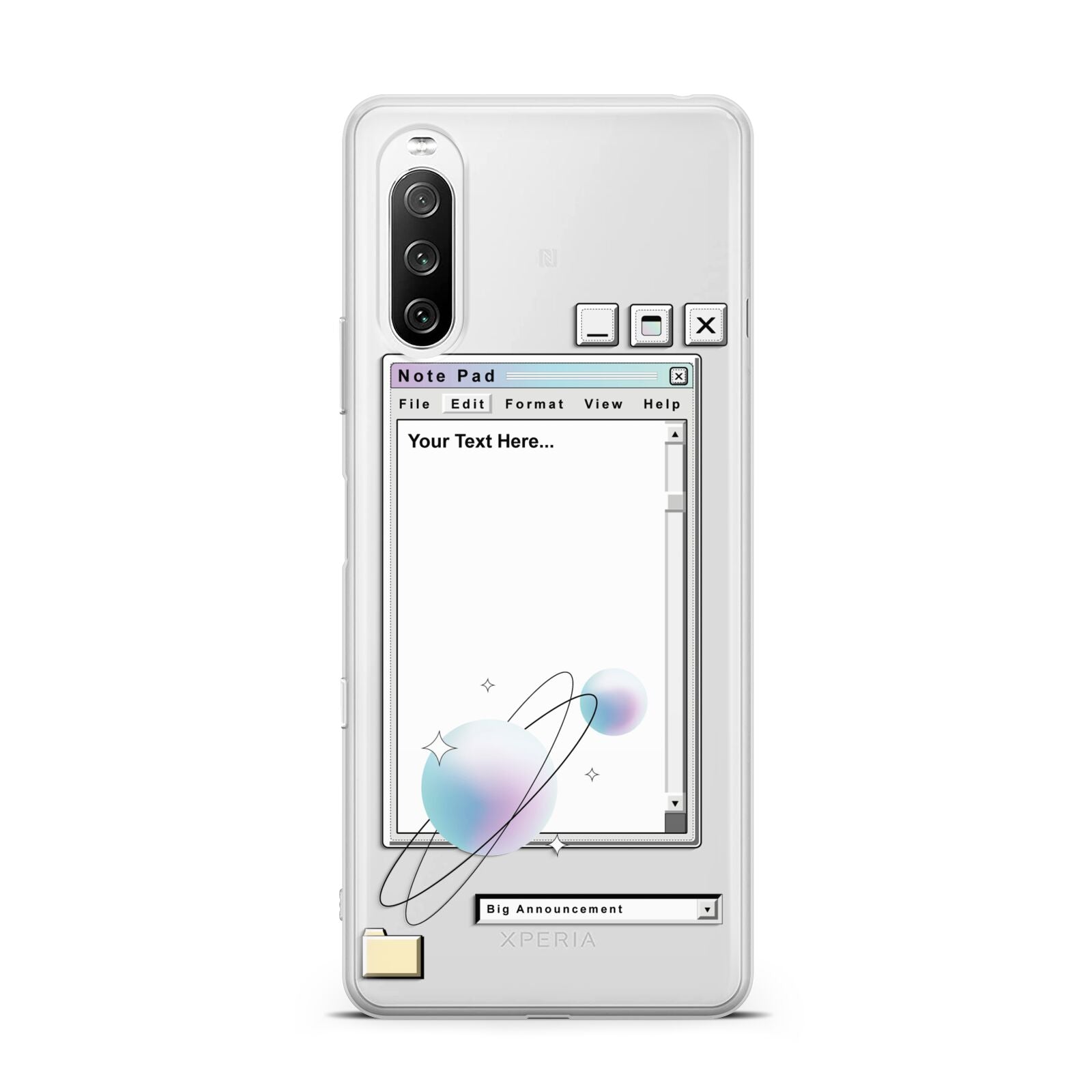 Retro Note Pad Sony Xperia 10 III Case