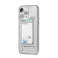Retro Note Pad iPhone 14 Pro Max Glitter Tough Case Silver Angled Image