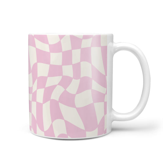 Retro Pink Check 10oz Mug