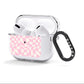 Retro Pink Check AirPods Clear Case 3rd Gen Side Image