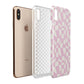 Retro Pink Check Apple iPhone Xs Max 3D Tough Case Expanded View