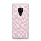 Retro Pink Check Huawei Mate 20 Phone Case