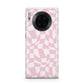 Retro Pink Check Huawei Mate 30 Pro Phone Case
