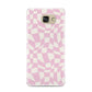 Retro Pink Check Samsung Galaxy A9 2016 Case on gold phone