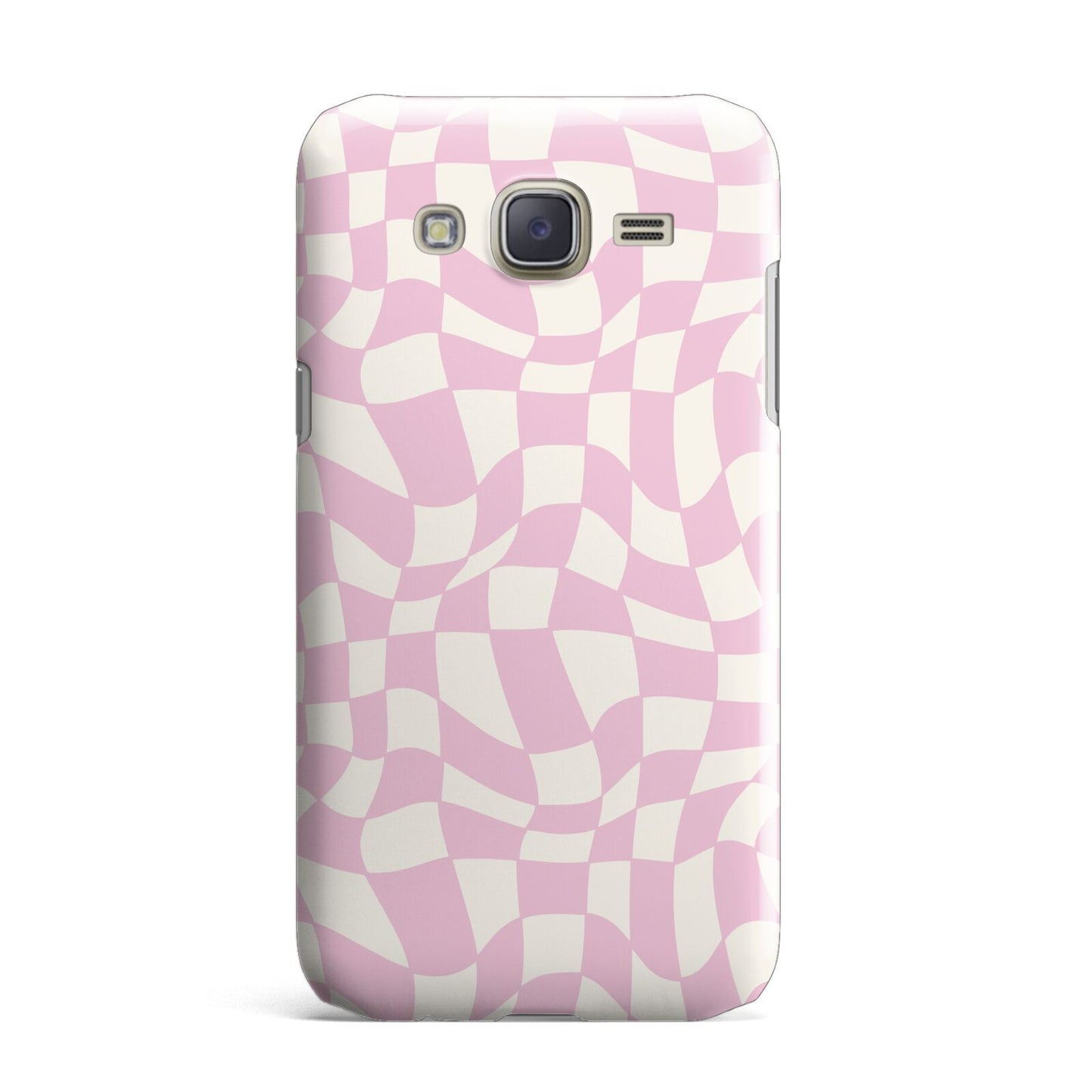 Retro Pink Check Samsung Galaxy J7 Case