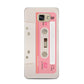 Retro Pink Tape Samsung Galaxy A5 2016 Case on gold phone
