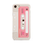 Retro Pink Tape iPhone 8 3D Tough Case on Gold Phone