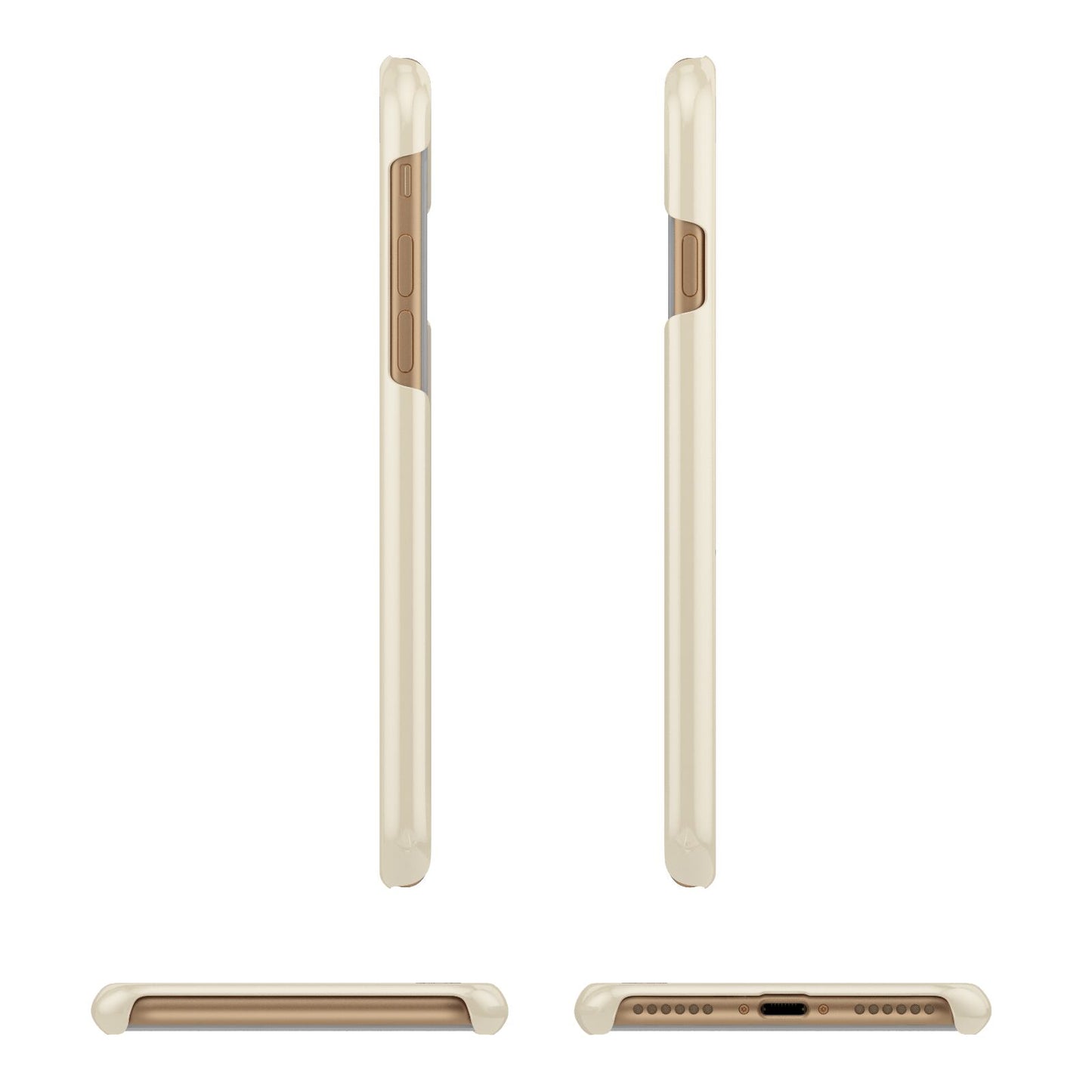 Retro Positive Quote Apple iPhone 7 8 3D Wrap Snap Case Angled Images