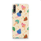 Retro Psychedelic Mushrooms Huawei P40 Lite E Phone Case