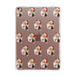 Retro Santa Face Apple iPad Rose Gold Case