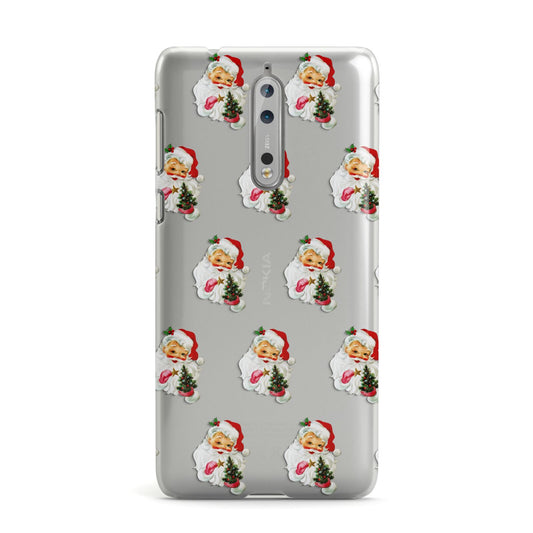 Retro Santa Face Nokia Case