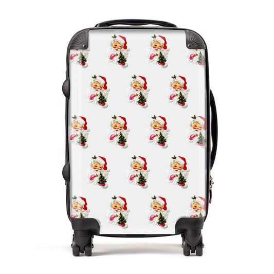 Retro Santa Face Suitcase