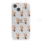 Retro Santa Face iPhone 13 Mini Clear Bumper Case