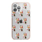 Retro Santa Face iPhone 13 Pro Max TPU Impact Case with Pink Edges