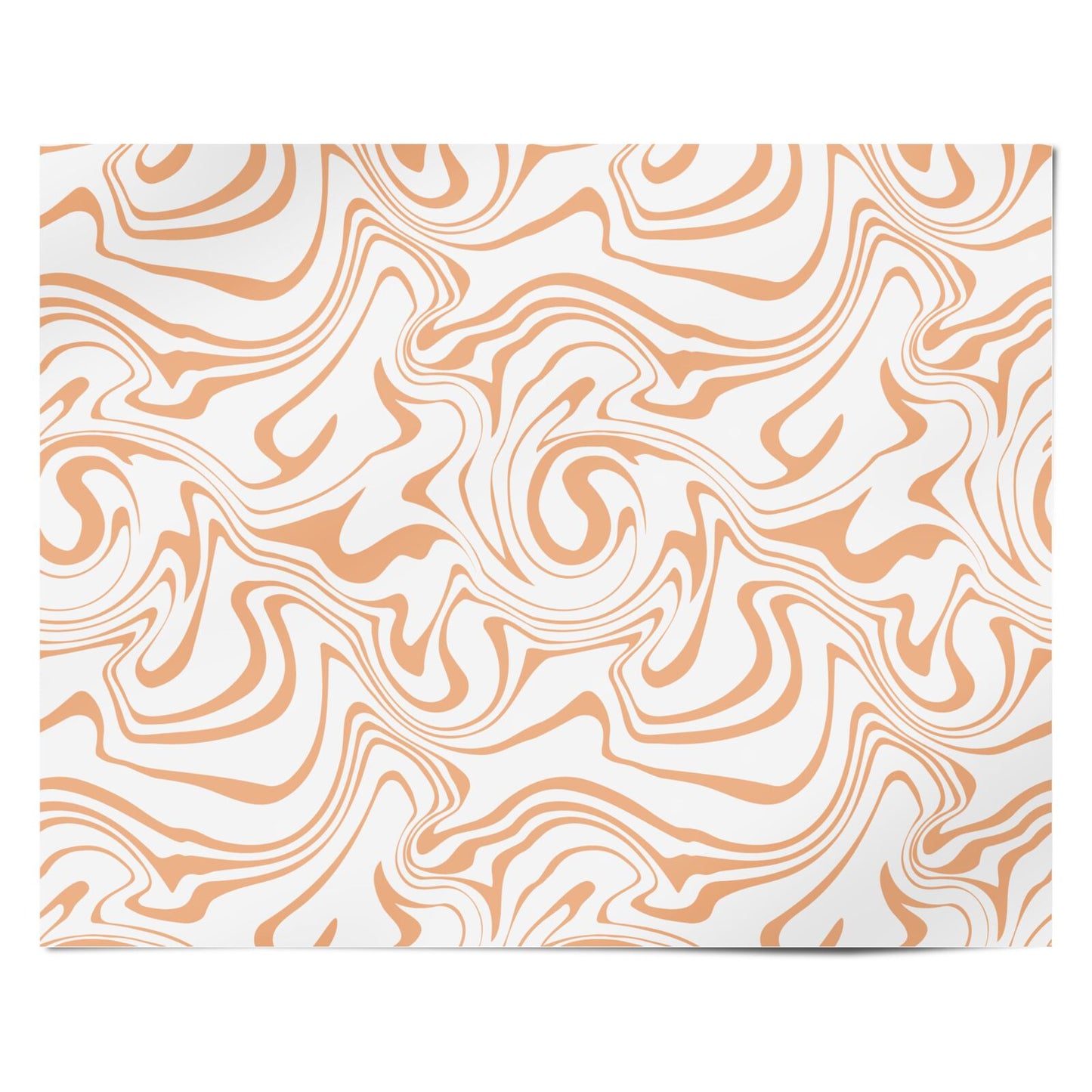 Retro Swirl Personalised Wrapping Paper Alternative