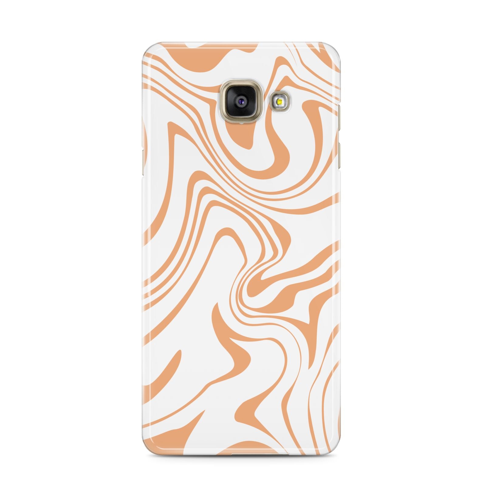 Retro Swirl Samsung Galaxy A3 2016 Case on gold phone