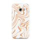 Retro Swirl Samsung Galaxy A3 2017 Case on gold phone