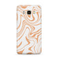 Retro Swirl Samsung Galaxy J7 2016 Case on gold phone