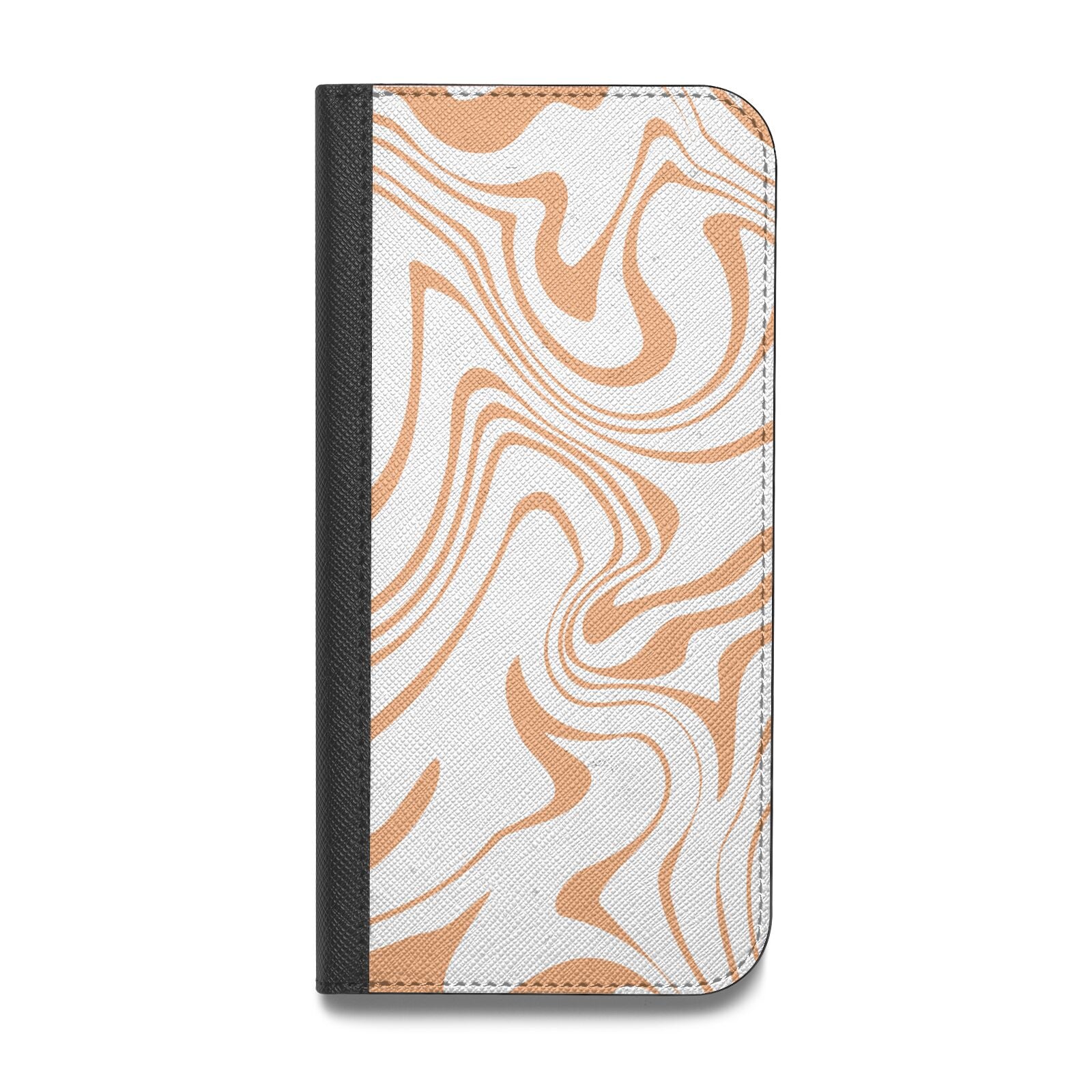 Retro Swirl Vegan Leather Flip Samsung Case