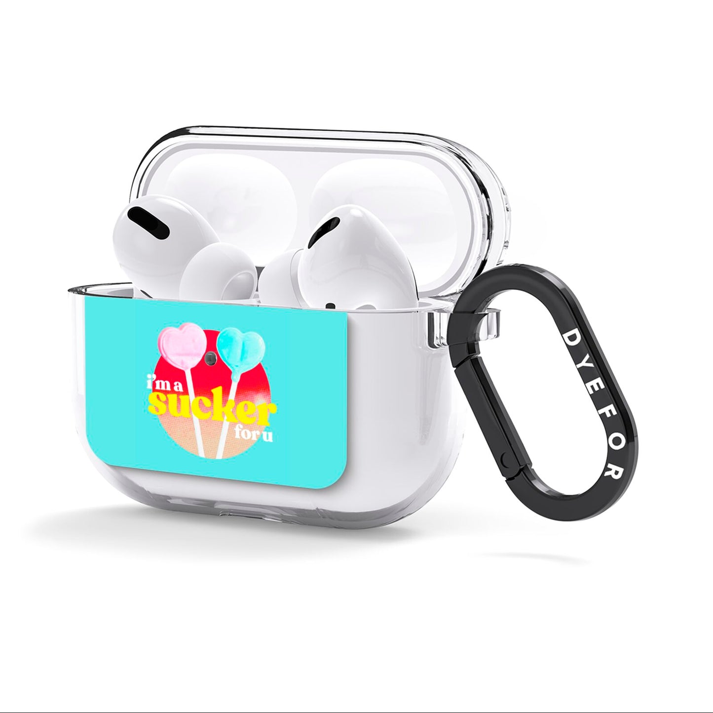 Retro Valentine AirPods Clear Case 3rd Gen Side Image