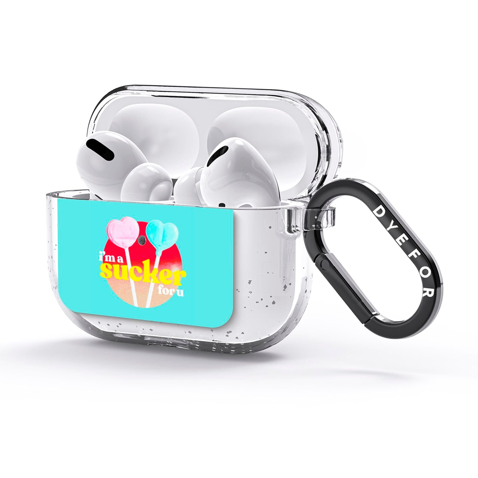 Retro Valentine AirPods Glitter Case 3rd Gen Side Image