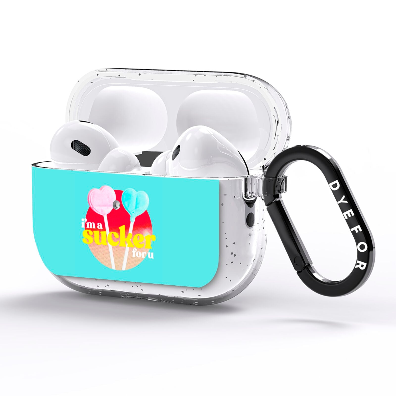 Retro Valentine AirPods Pro Glitter Case Side Image