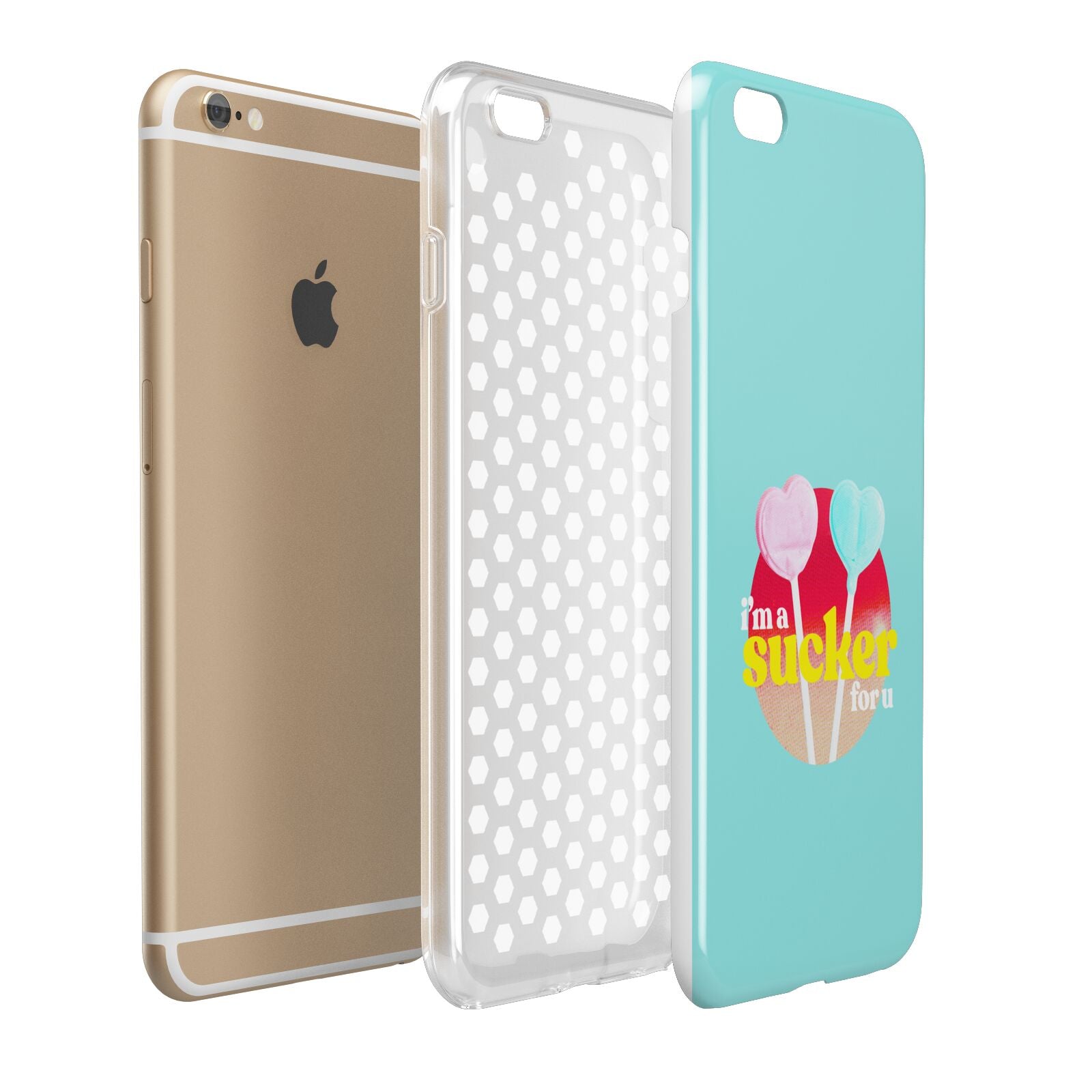 Retro Valentine Apple iPhone 6 Plus 3D Tough Case Expand Detail Image