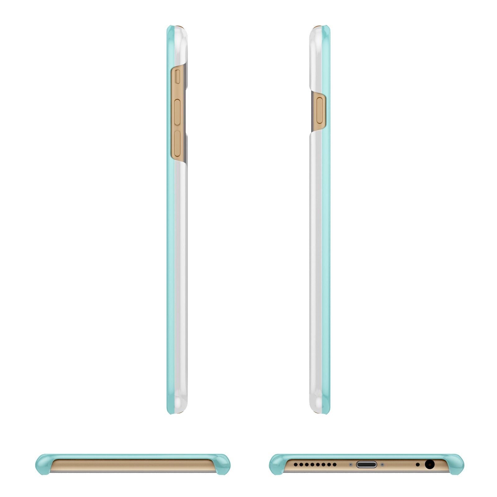 Retro Valentine Apple iPhone 6 Plus 3D Wrap Snap Case Angled Images