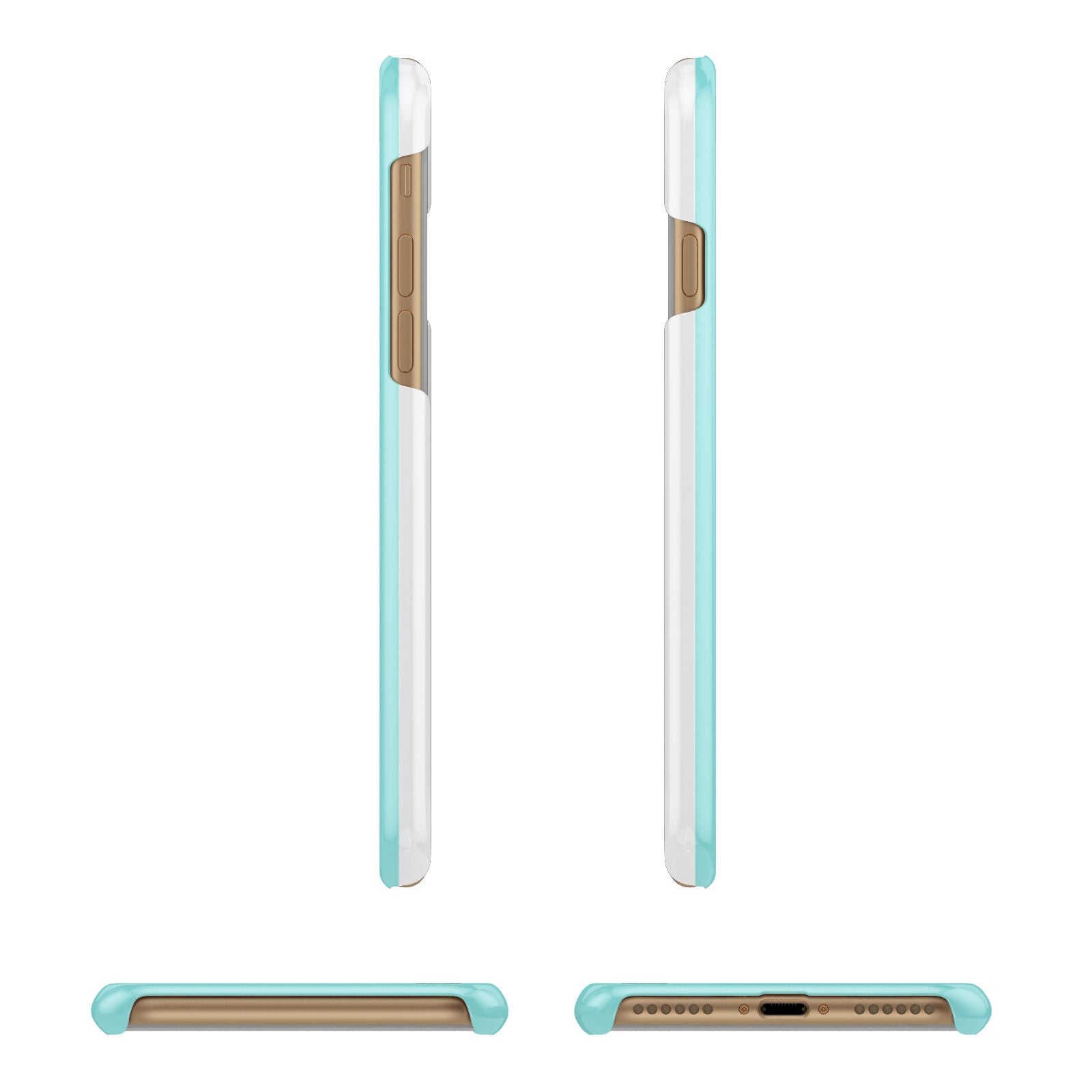 Retro Valentine Apple iPhone 7 8 3D Wrap Snap Case Angled Images