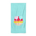 Retro Valentine Beach Towel