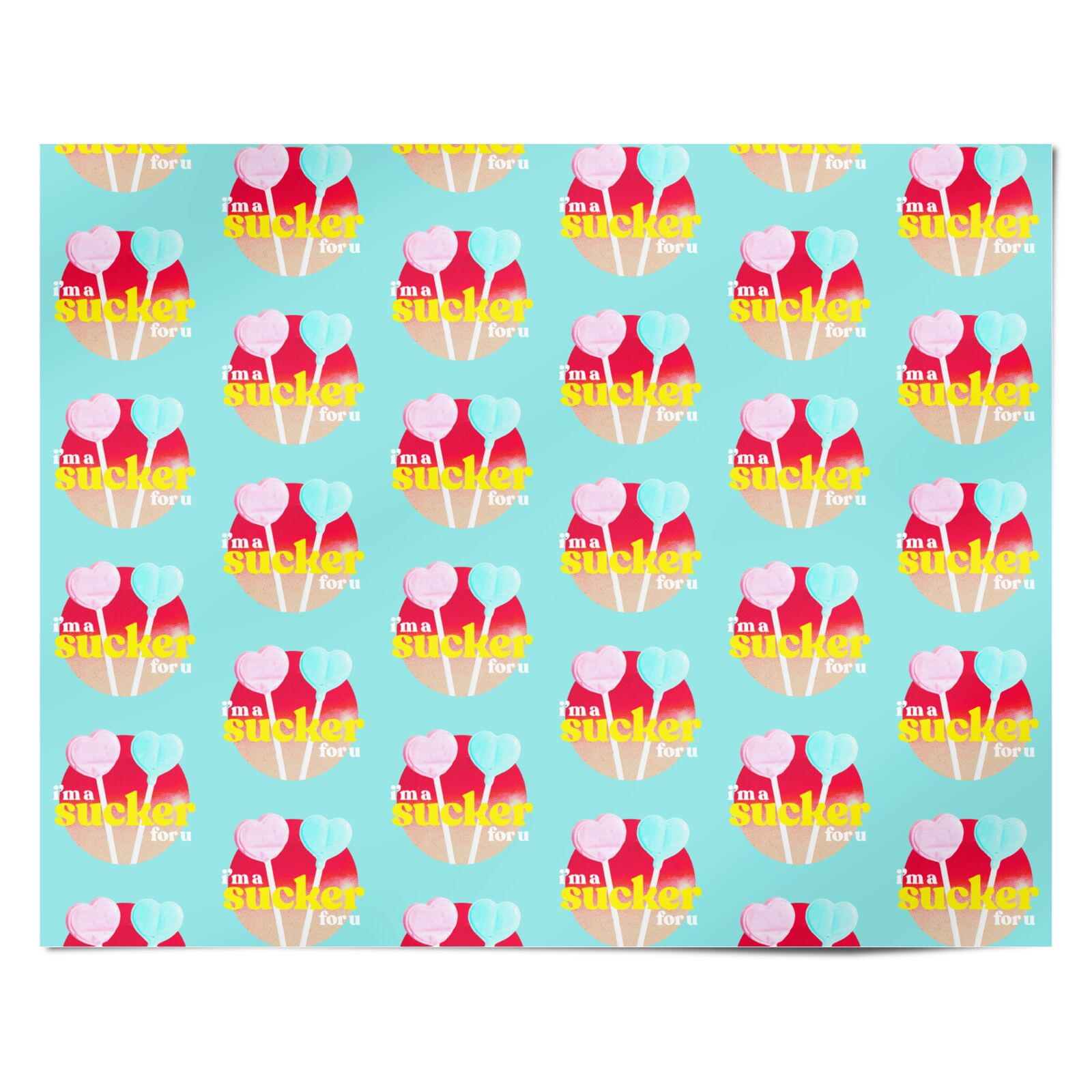 Retro Valentine Personalised Wrapping Paper Alternative