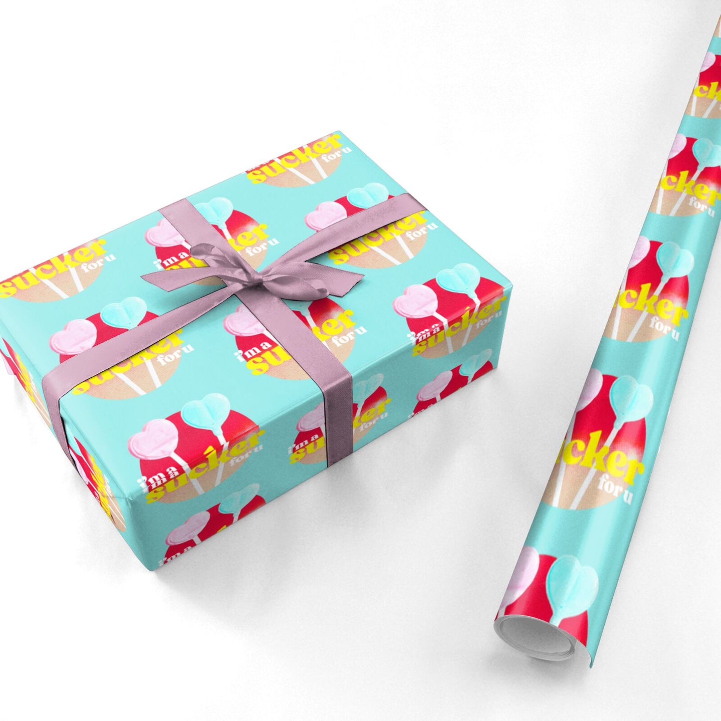 Retro Valentine Personalised Wrapping Paper