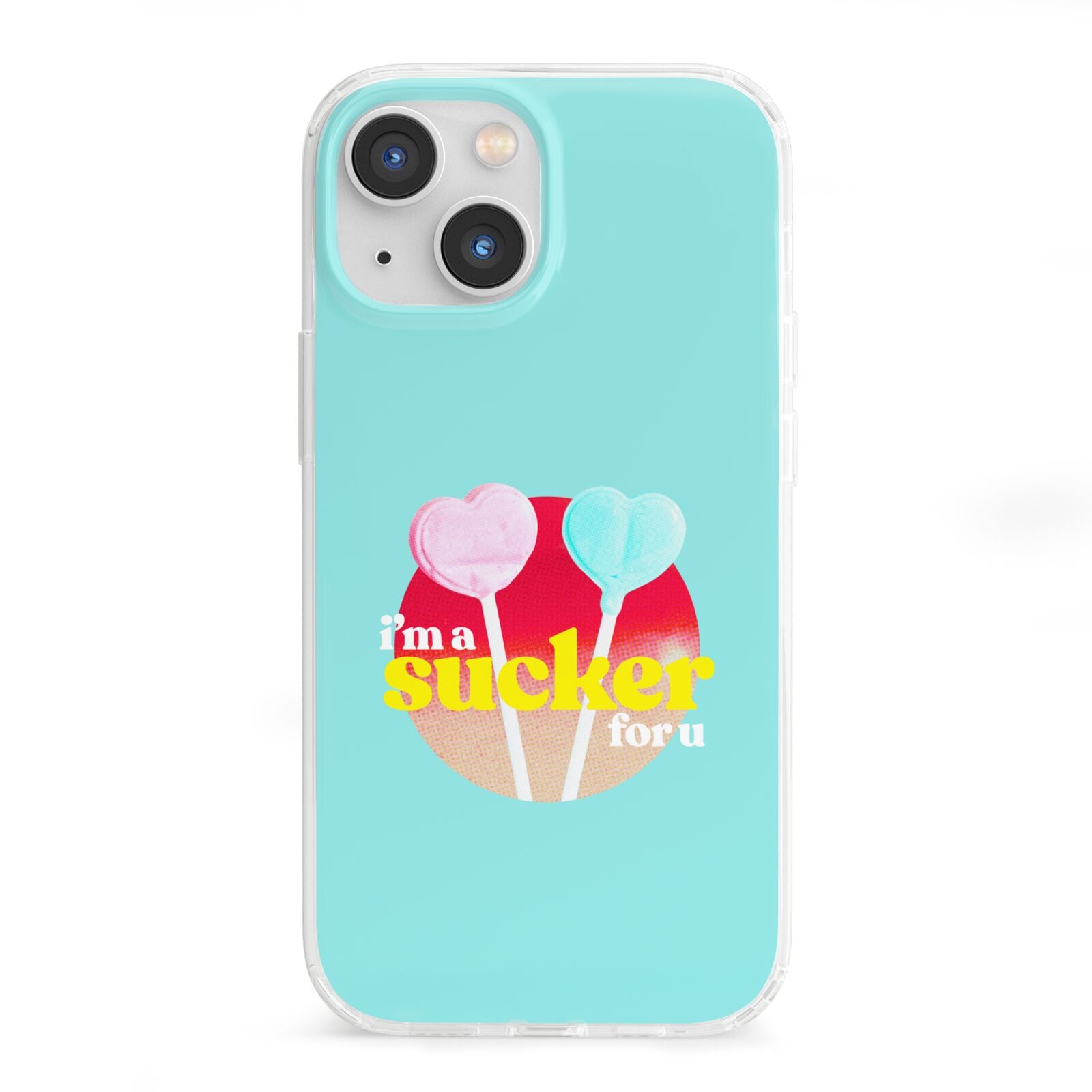 Retro Valentine iPhone 13 Mini Clear Bumper Case