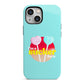 Retro Valentine iPhone 13 Mini Full Wrap 3D Tough Case