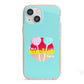 Retro Valentine iPhone 13 Mini TPU Impact Case with Pink Edges