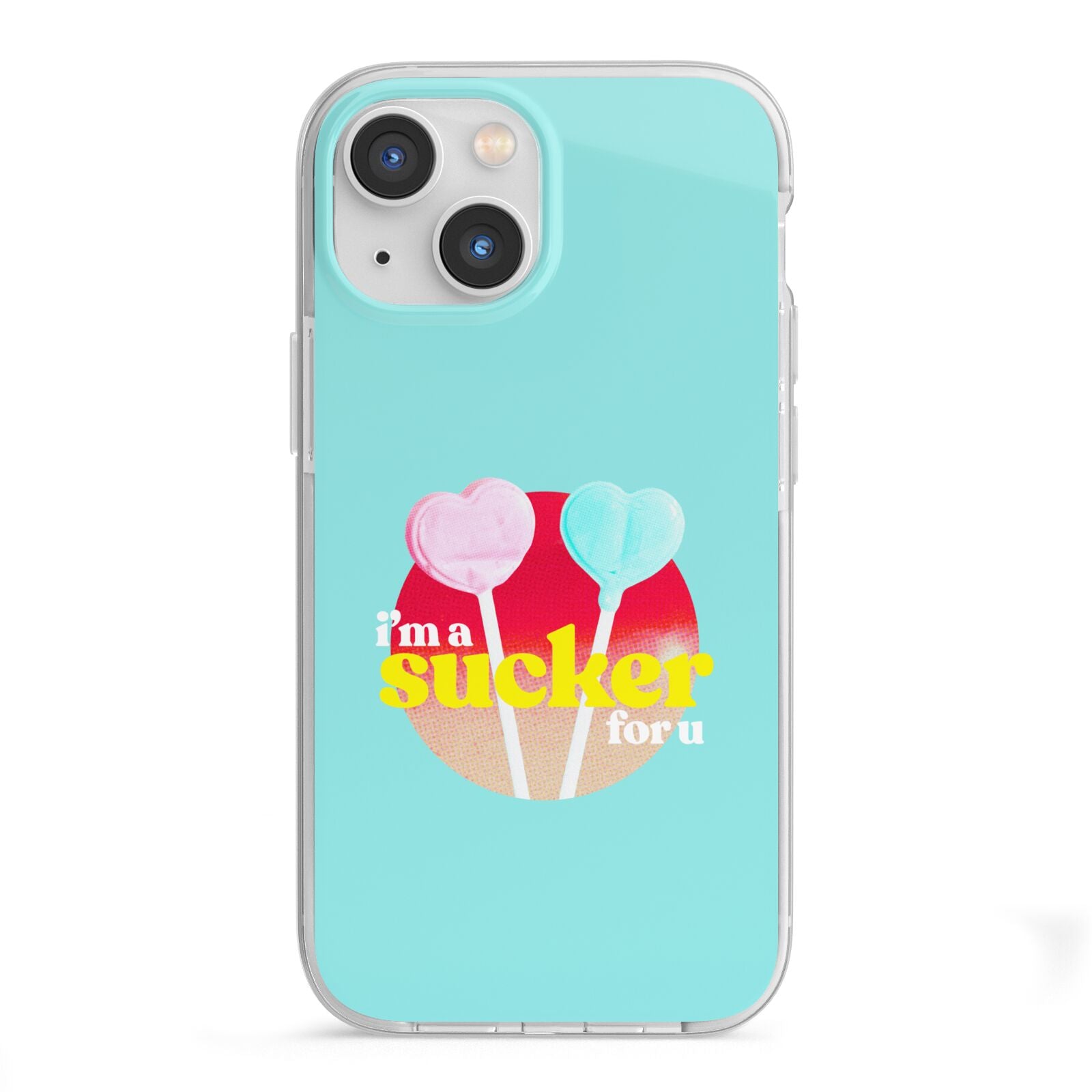 Retro Valentine iPhone 13 Mini TPU Impact Case with White Edges