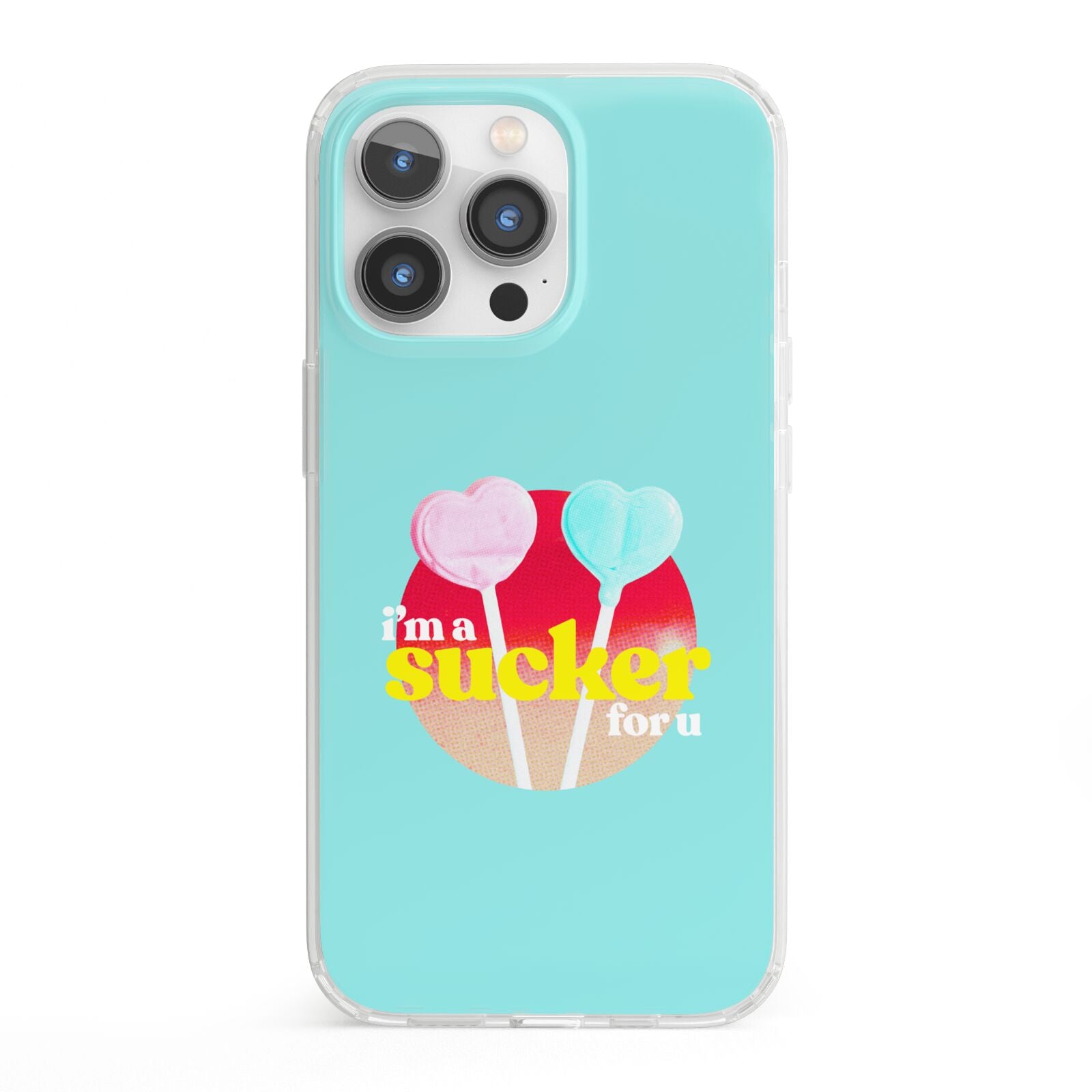 Retro Valentine iPhone 13 Pro Clear Bumper Case
