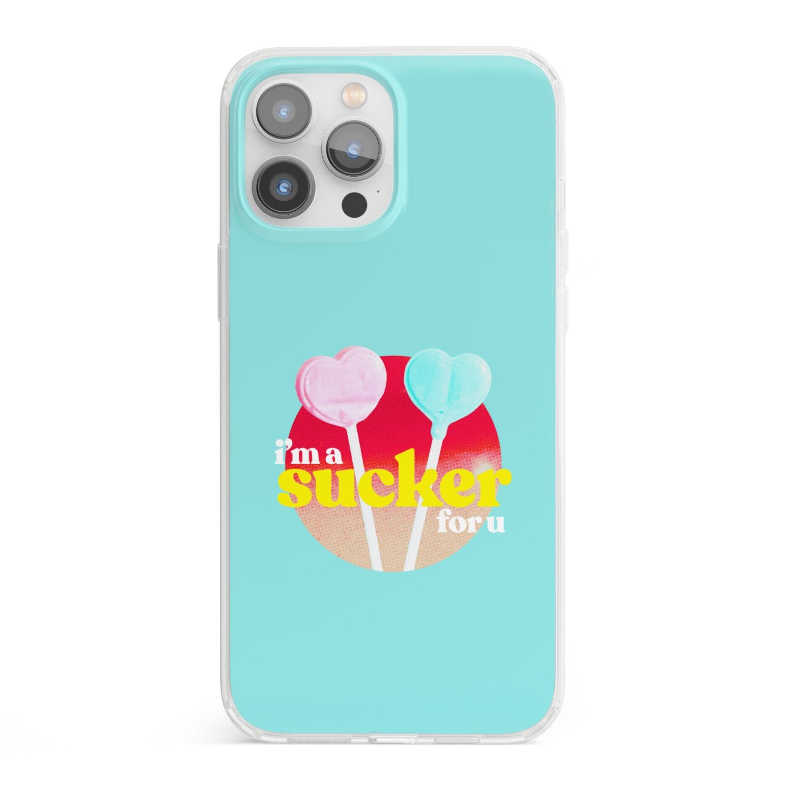 Retro Valentine iPhone 13 Pro Max Clear Bumper Case