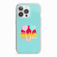 Retro Valentine iPhone 13 Pro TPU Impact Case with Pink Edges