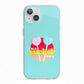 Retro Valentine iPhone 13 TPU Impact Case with White Edges