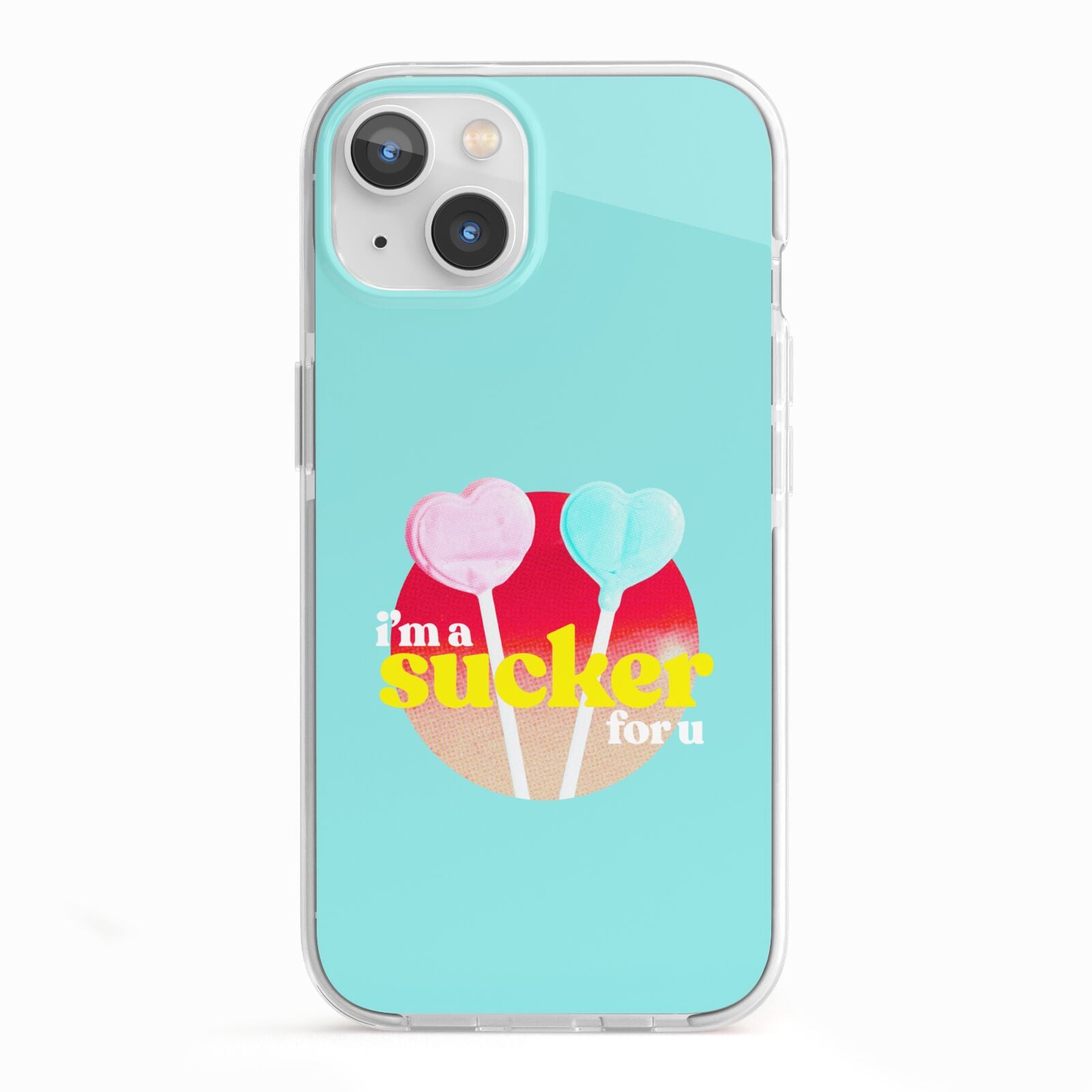 Retro Valentine iPhone 13 TPU Impact Case with White Edges
