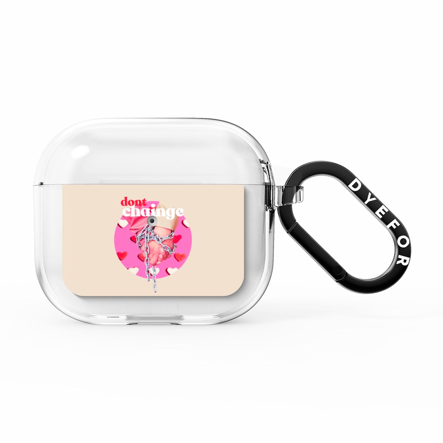 Retro Valentines Quote AirPods Clear Case 3rd Gen