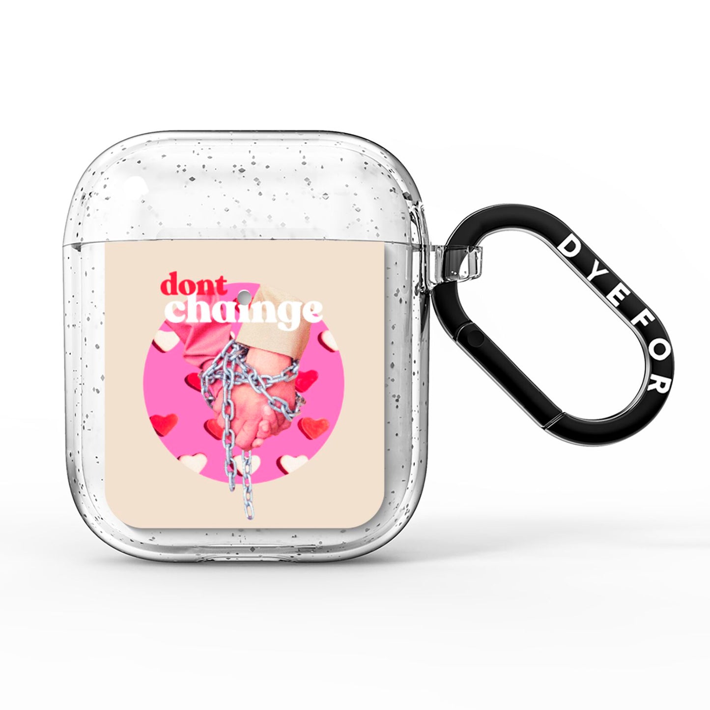 Retro Valentines Quote AirPods Glitter Case