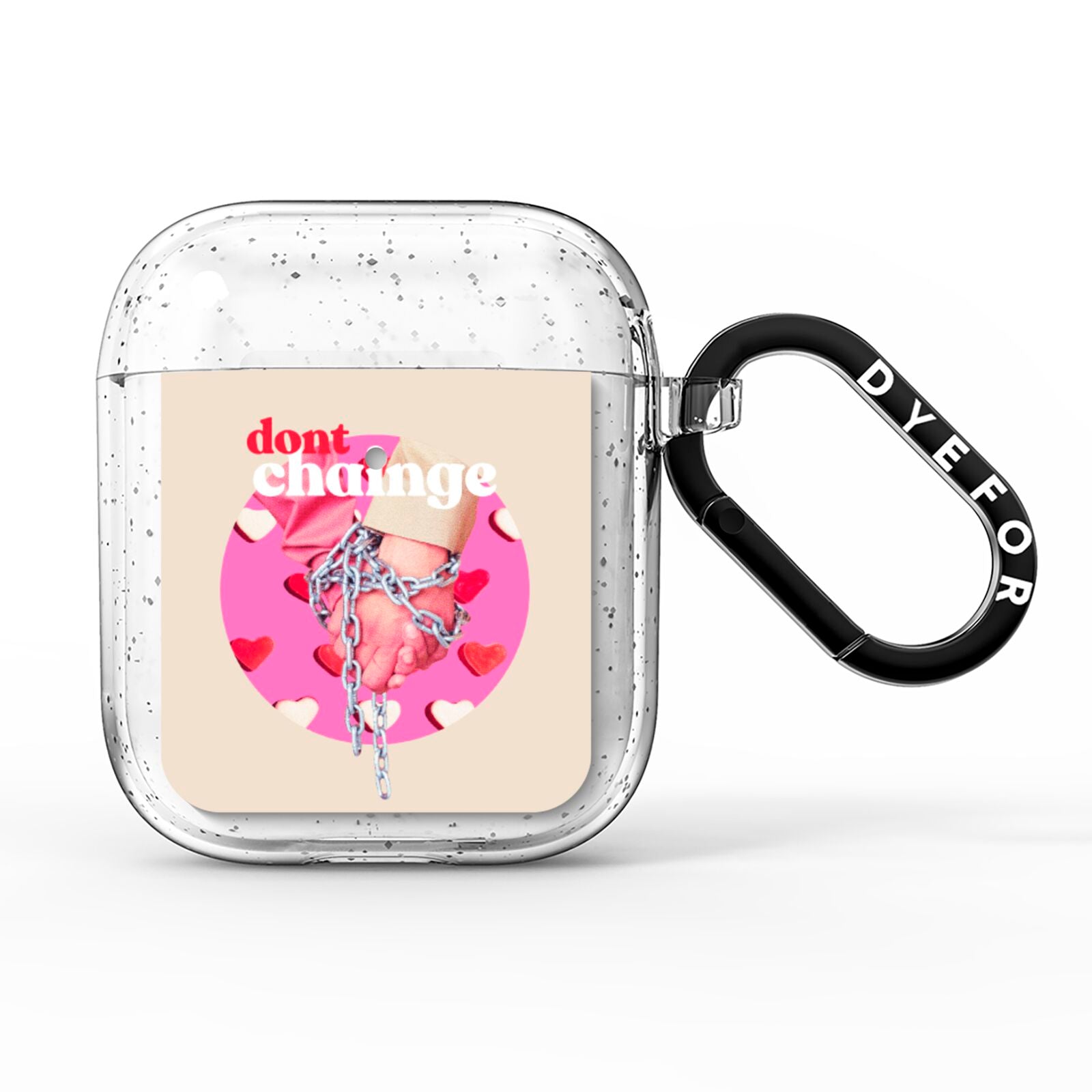 Retro Valentines Quote AirPods Glitter Case
